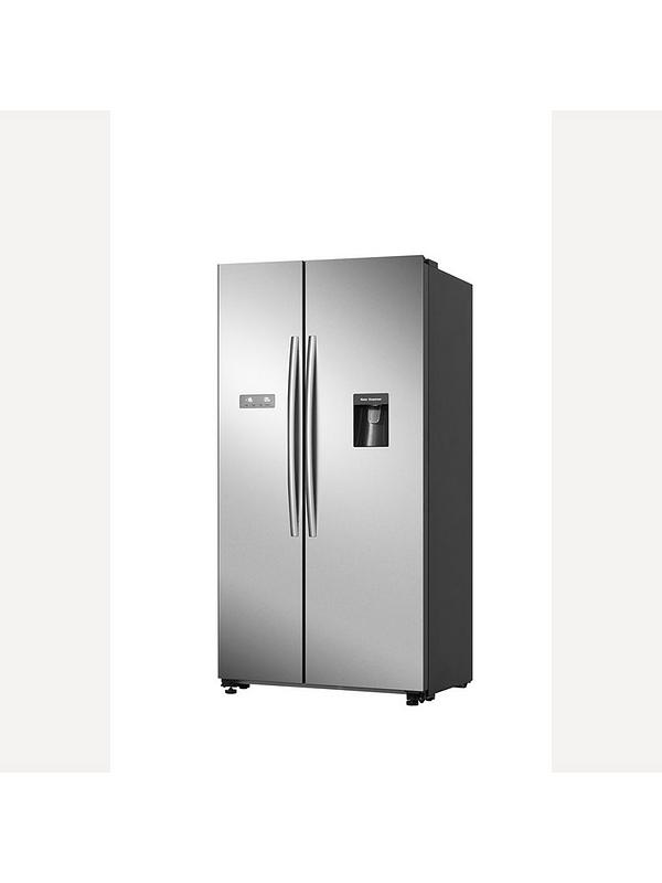 Hisense RS741N4WCE 90cm Wide, Side by Side, American-Style Fridge Freezer with non-plumbed Water Dispenser - Stainless Steel - Image 6